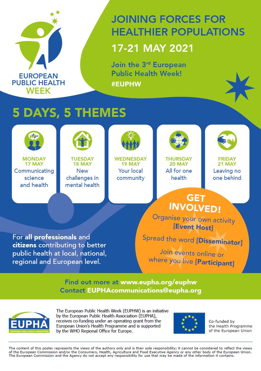 Thumbnail of the flyer that promotes the European Public Health Week