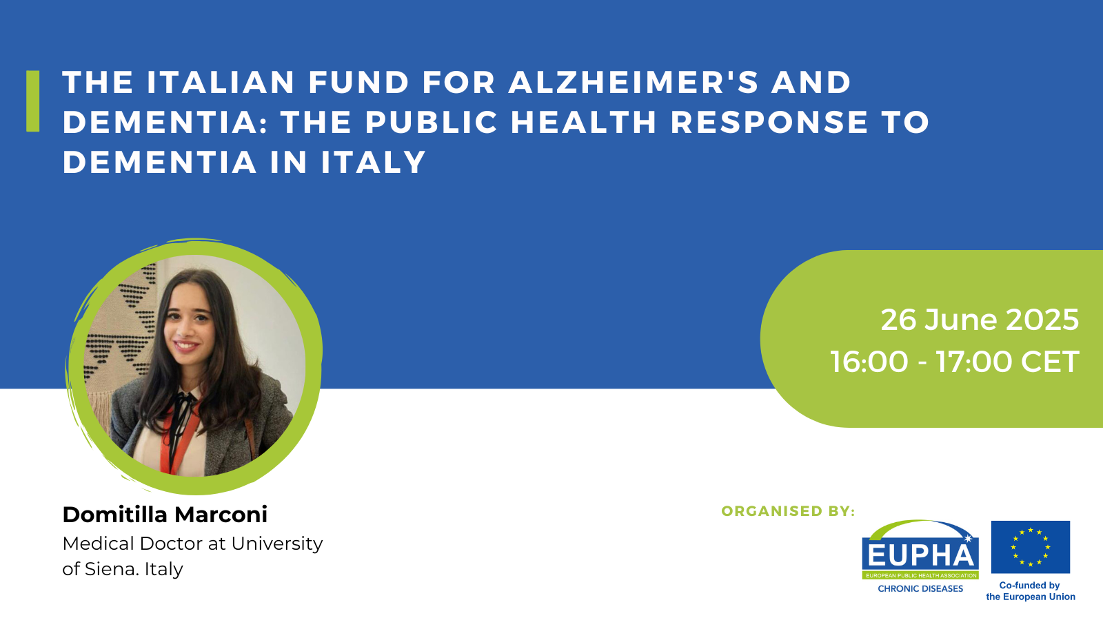 The Italian Fund for Alzheimers and Dementia: the public health response to dementia in Italy