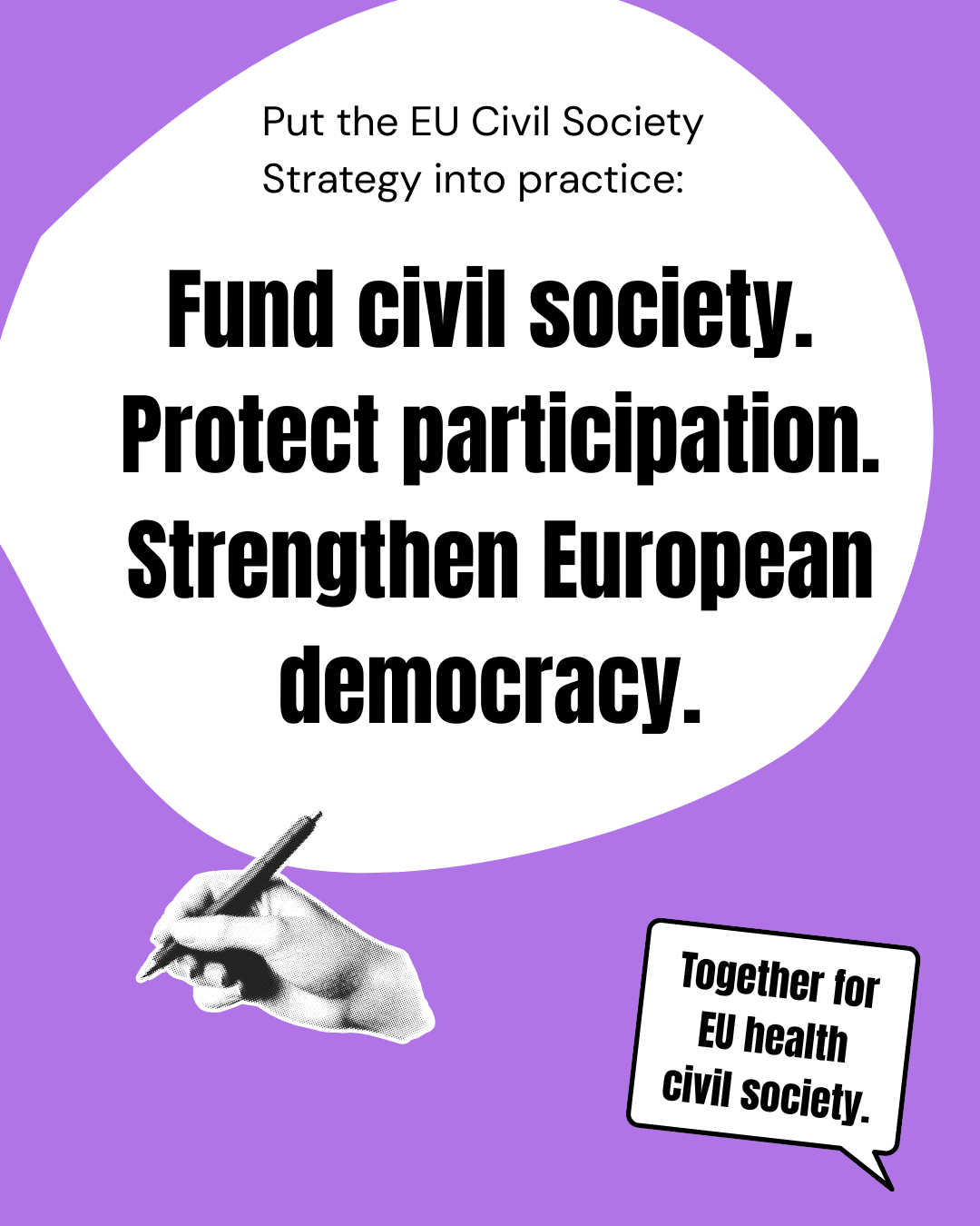 EUPHA joins call for sustainable EU funding for civil society