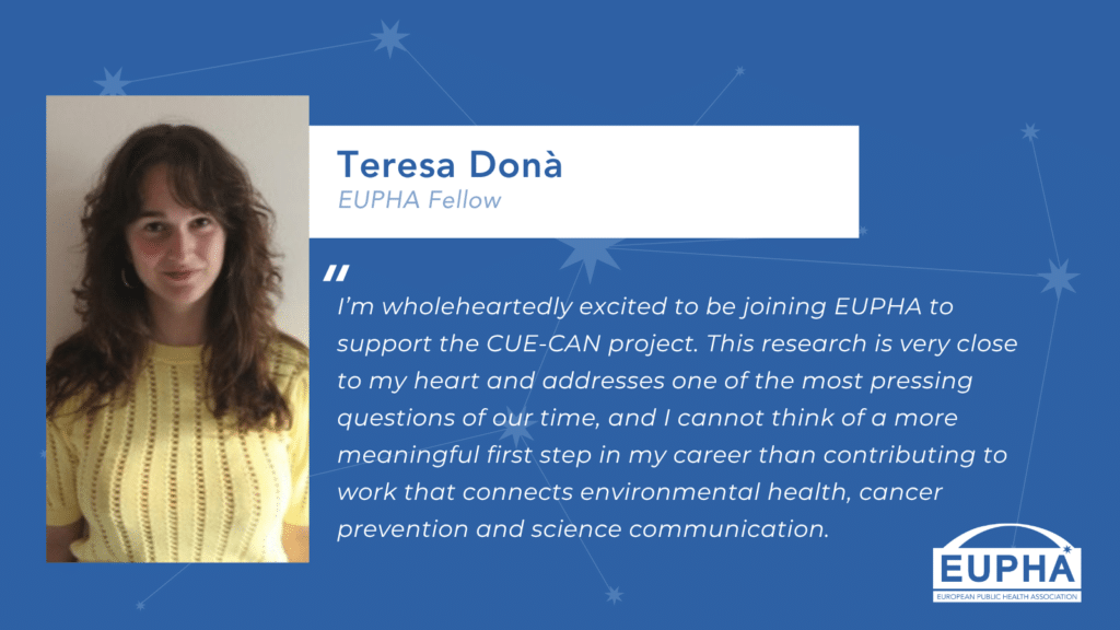 Teresa Donà joins EUPHA to support CUE-CAN communications